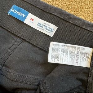 Old Navy Jeans Plus Size 26 Long Mid Rise Rockstar Super Skinny Jeggings Pull On